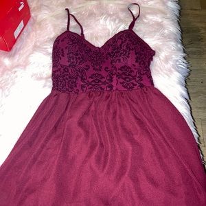 Band of gypsies dark red ox blood dress